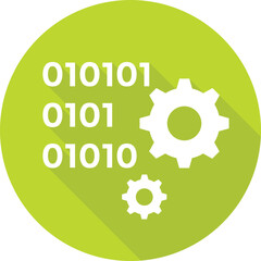 Binary Code Vector Icon