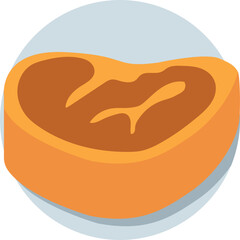 Steak Vector Icon 