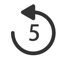 Replay icon for application and web or Media player