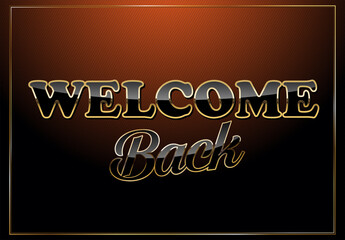Modern design welcome to the team text gold and black color background 