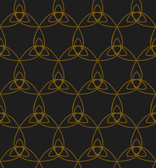 Naklejka premium Grid seamless vector pattern. Luxury geometric abstract background.