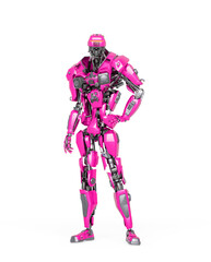 Fototapeta premium master robot in white background