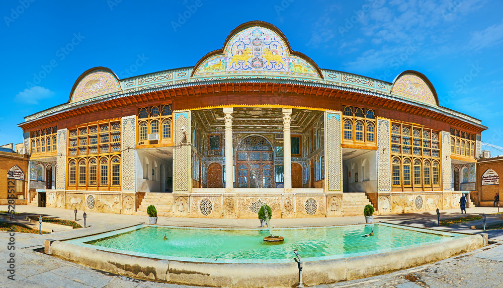 Sticker Panorama of Qavam House in Shiraz, Iran