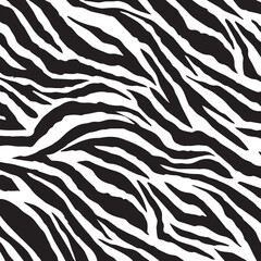 Zebra skin vector illustration background