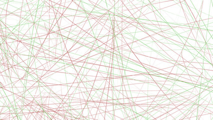 Obraz premium Red green and white colored lines abstract isolated overlay
