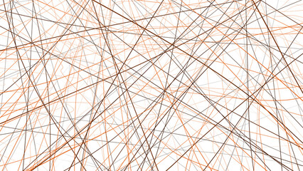 Orange and black colored lines abstract isolated overlay