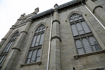 Fototapeta premium Side wall of Notre Dame Basilica
