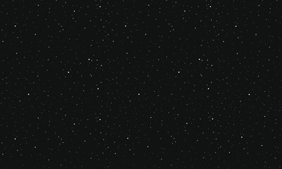 Black starry sky seamless background