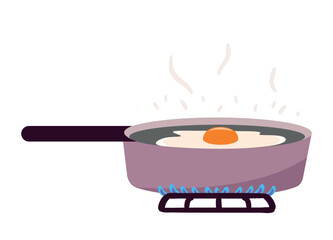 cooking fried egg