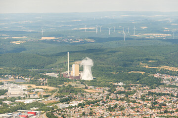 Obraz premium Hard coal power plant in Bexbach in Germany