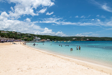 Fototapeta na wymiar View of Puerto Seco beach in Discovery Bay (Jamaica).