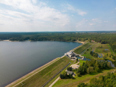 Talsperre Spremberg. Spremberger Stausee.