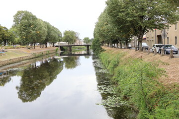 La rivière Vendée, ville de Fontenay Le Comte, département de la Vendée, France