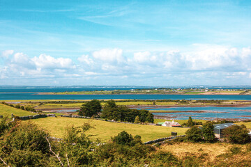 landscape with ocean and sky in ireland west coast