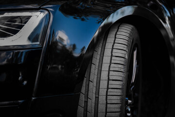 Summer tyres protector close up.