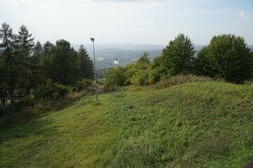 Panorama of Przemysl city. Poland. View from above.