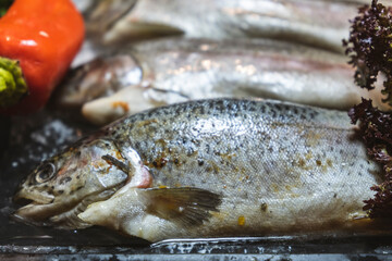 delicious fried fish at the hotel buffet