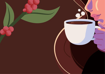 international coffee day, card