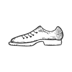 gentleman's shoe vector sketch hand drawing illustration