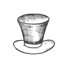 hat vector sketch hand drawing illustration