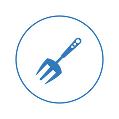 Agriculture digging shovel tool icon | Circle version icon |