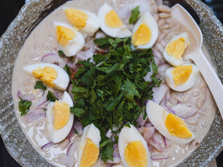 fresh and tasty eggs at the hotel buffet