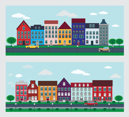 houses in the city