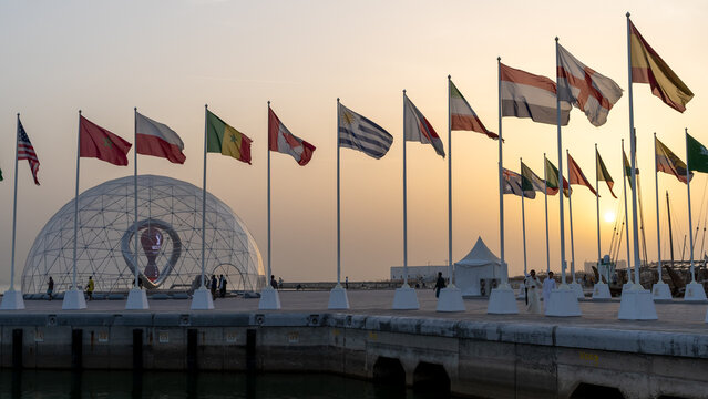Qatar 2022 Official Countdown Clock at the corniche