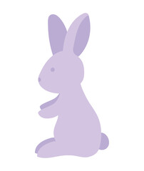 cute pink rabbit icon
