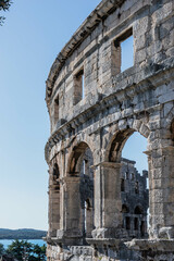 Obraz premium ancient roman amphitheater in pula