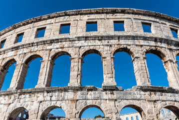amphitheater in pula, croatia