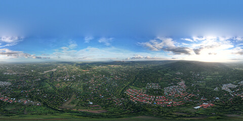 Vr 360 panorama of nicaragua landscape