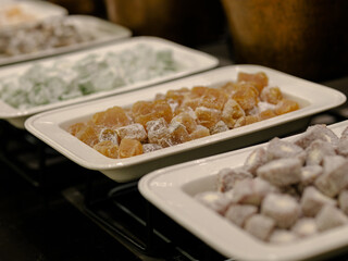 delicious Turkish delights at the hotel buffet