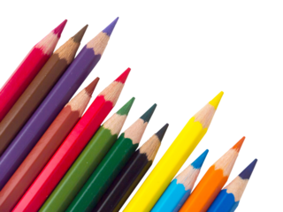 Colorful pencils isolated transparent png
