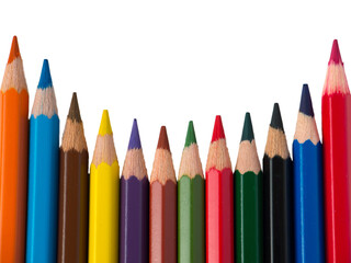 Colorful pencils isolated transparent png