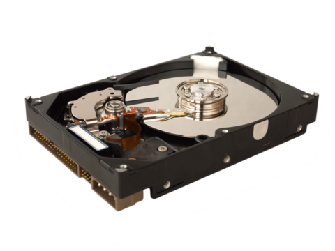 Hard drive isolated transparent png