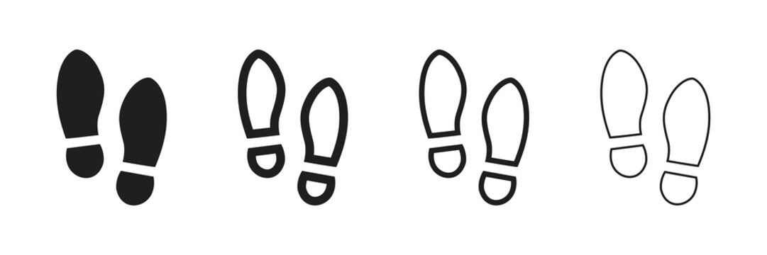 Art & IllustrationFootsteps icon template color editable. Shoes Footsteps symbol vector sign isolated on white background. Simple logo vector illustration for graphic and web design. 