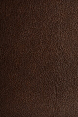 Texture of brown leather as background, closeup