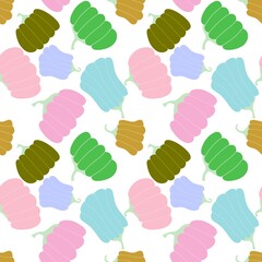 Halloween seamless pumpkins and witch hat and ghost pattern for fabrics and wrapping paper and clothes print