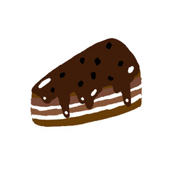 chocolate cake , graphic design for presentation, marketing, art, illustration, t-shirt design, icon, logo, symbol, advertising, online media