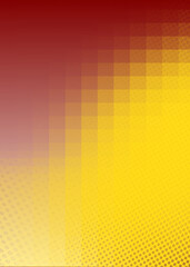 Halftone background design with yellow dots on maroon. gradient abstract banner template..