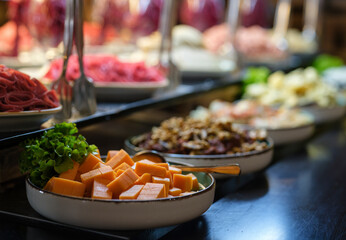 fresh and delicious breakfasts at the hotel buffet