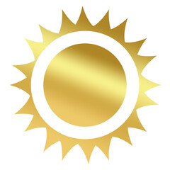 Gold Gradient Sun