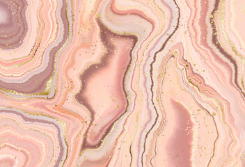 Naklejka premium Onyx stone background print design with natural mineral texture and gold veins.