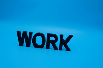 WORKの文字とコピースペース © satoshi.o