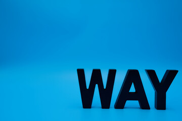 WAYの文字とコピースペース