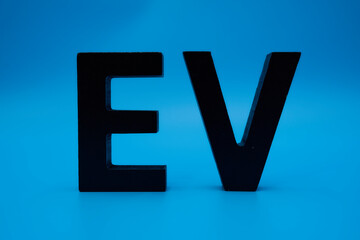 EVの文字とコピースペース