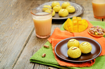 Mango sandesh. Bengali sweets