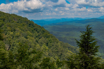 Chestoa overlook on the Blue Ridge Parkway