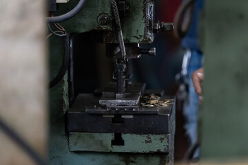 Machine and tool of Computer numerical control CNC, factory creates metal religion art such as Gold rolling machine and little jewelry in religious ceremony.